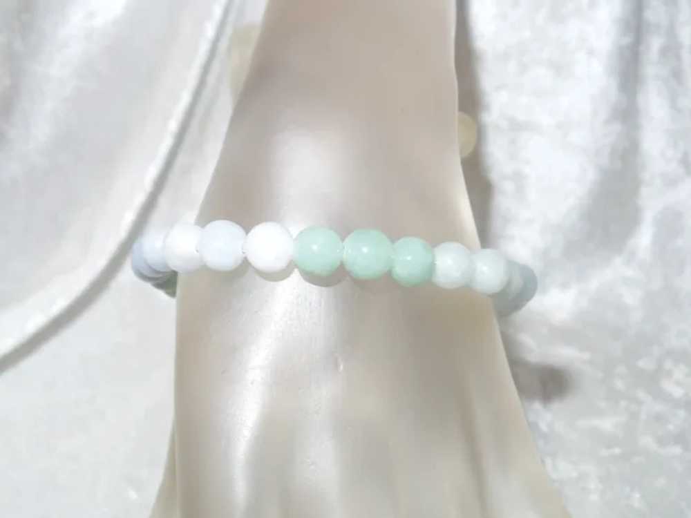 Burma Pale Green Jade Bracelet - image 6