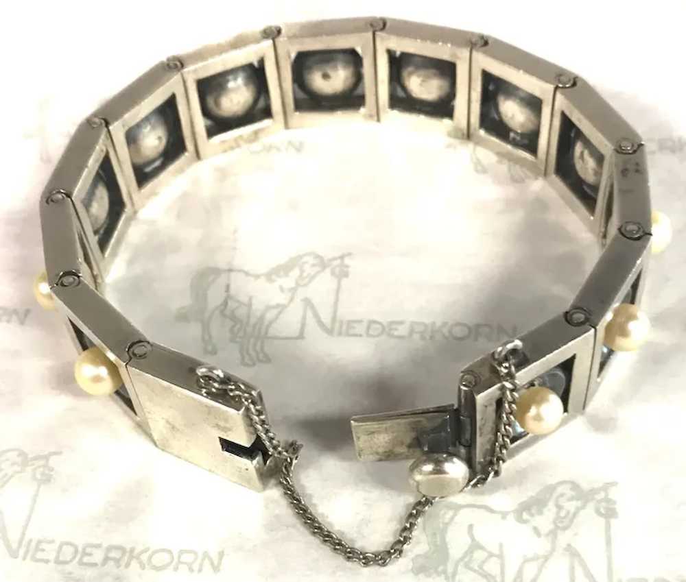 Sterling Silver Antonio Pineda Link Bracelet Set … - image 2