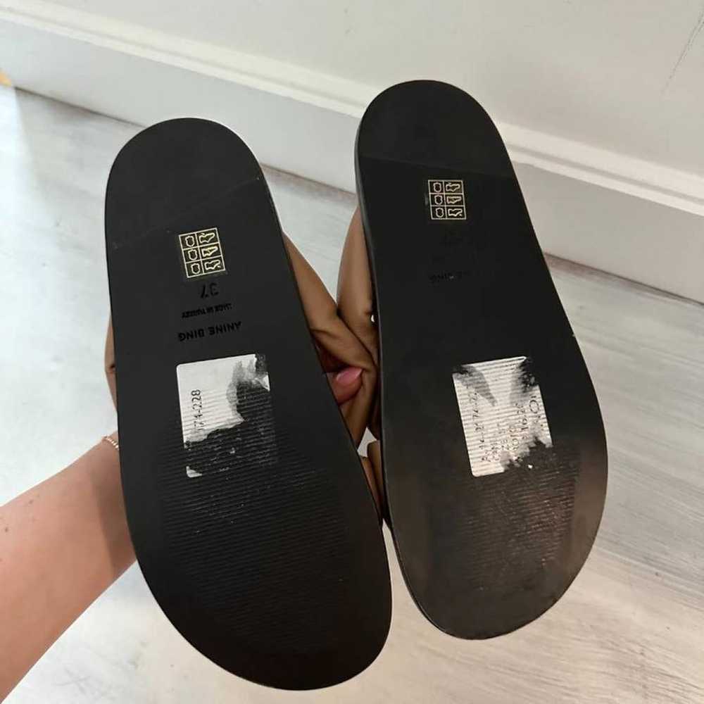 Anine Bing Leather flip flops - image 4
