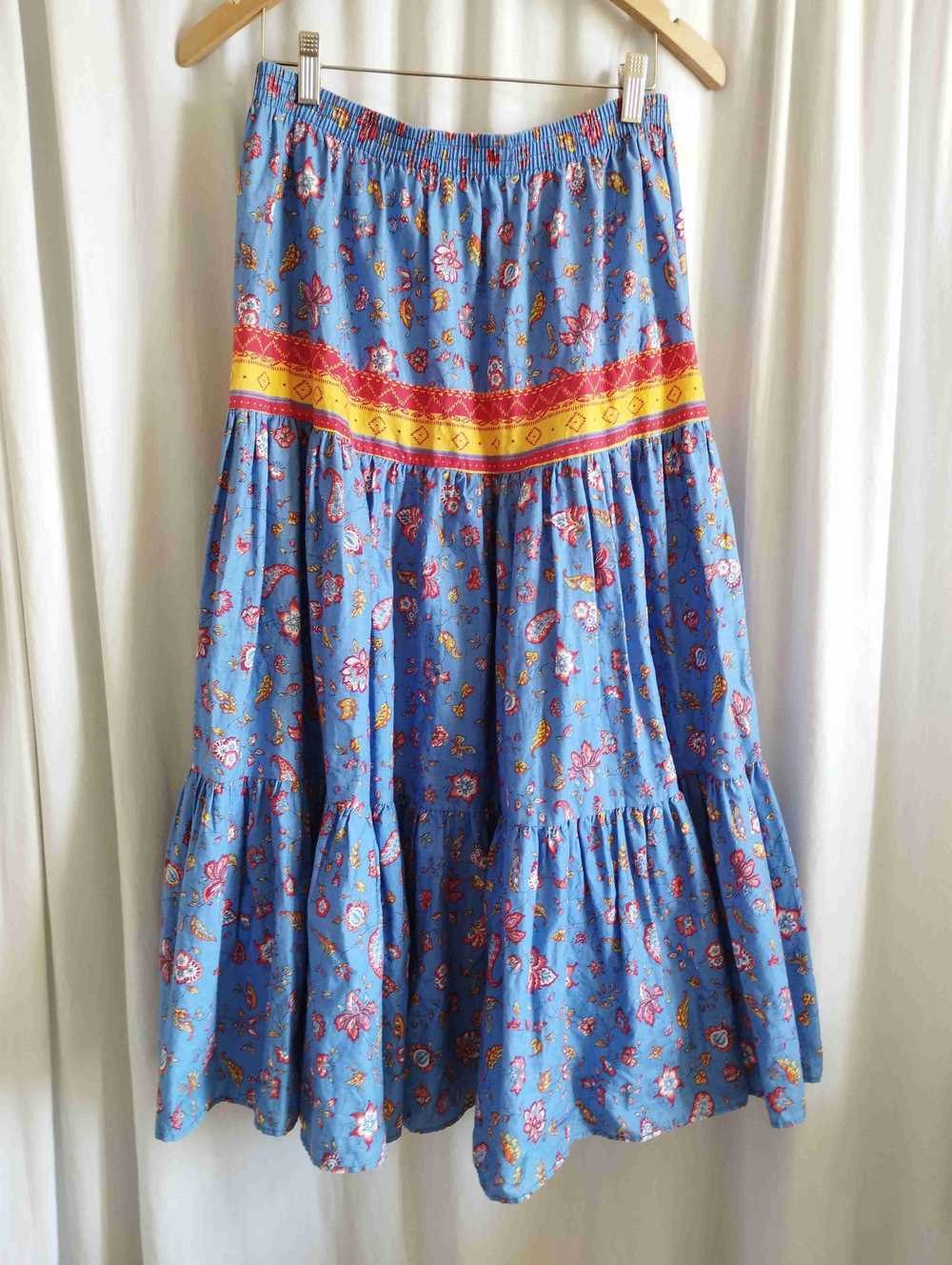 Cotton skirt - Provençal skirt 100% cotton, made … - image 3