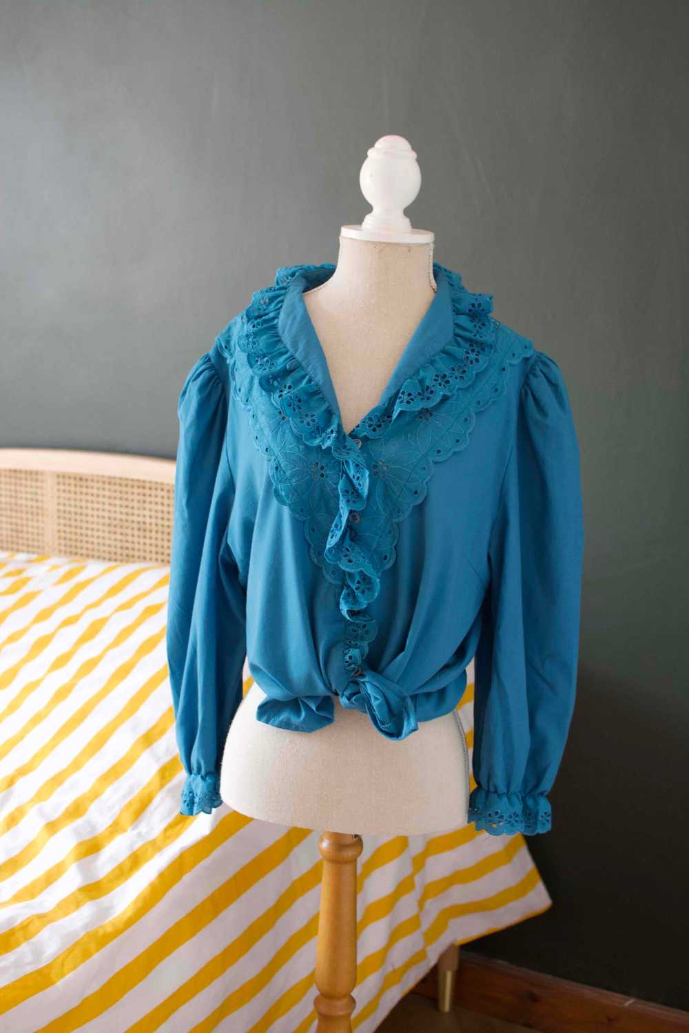 Cotton blouse - Austrian blouse - image 2