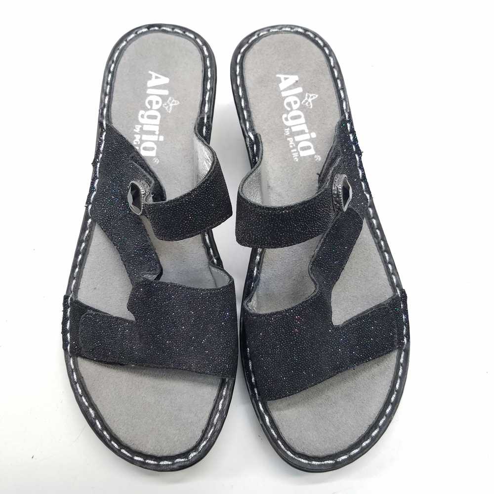 Alegria Women's PG Lite Loti Black Wedge Sandals … - image 5