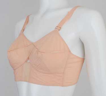 Vintage 1930s 1940s Pink Satin Circle Stitch bullet Bra 34A/XS as Is -   Canada