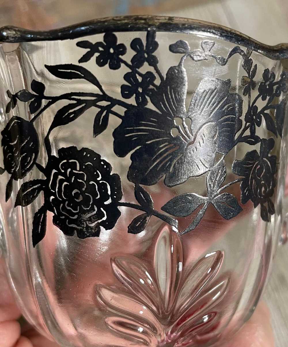 Vintage Silver Floral Embossed Beautifully Design… - image 8