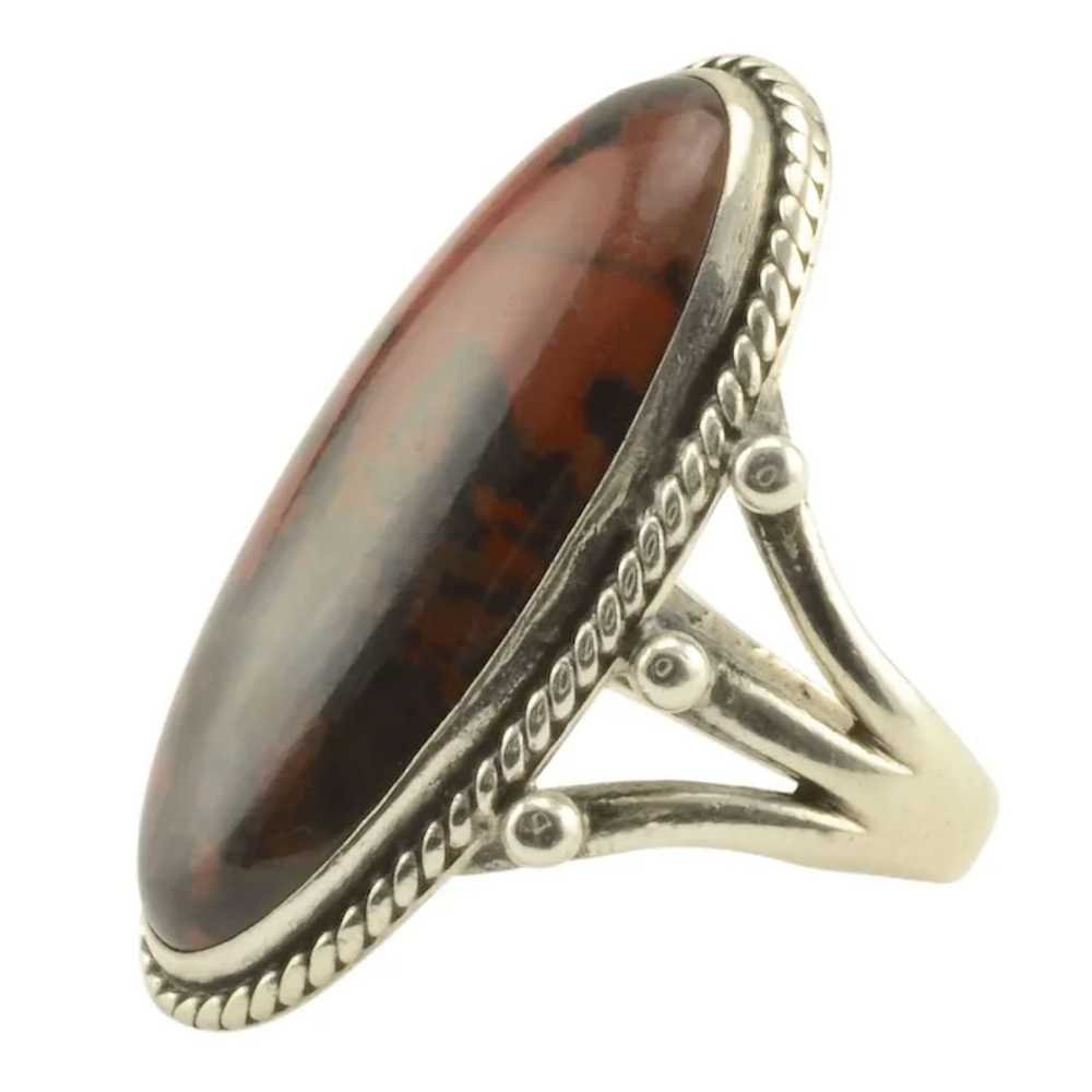 7.94 Carat Oval Jasper Ring - image 2