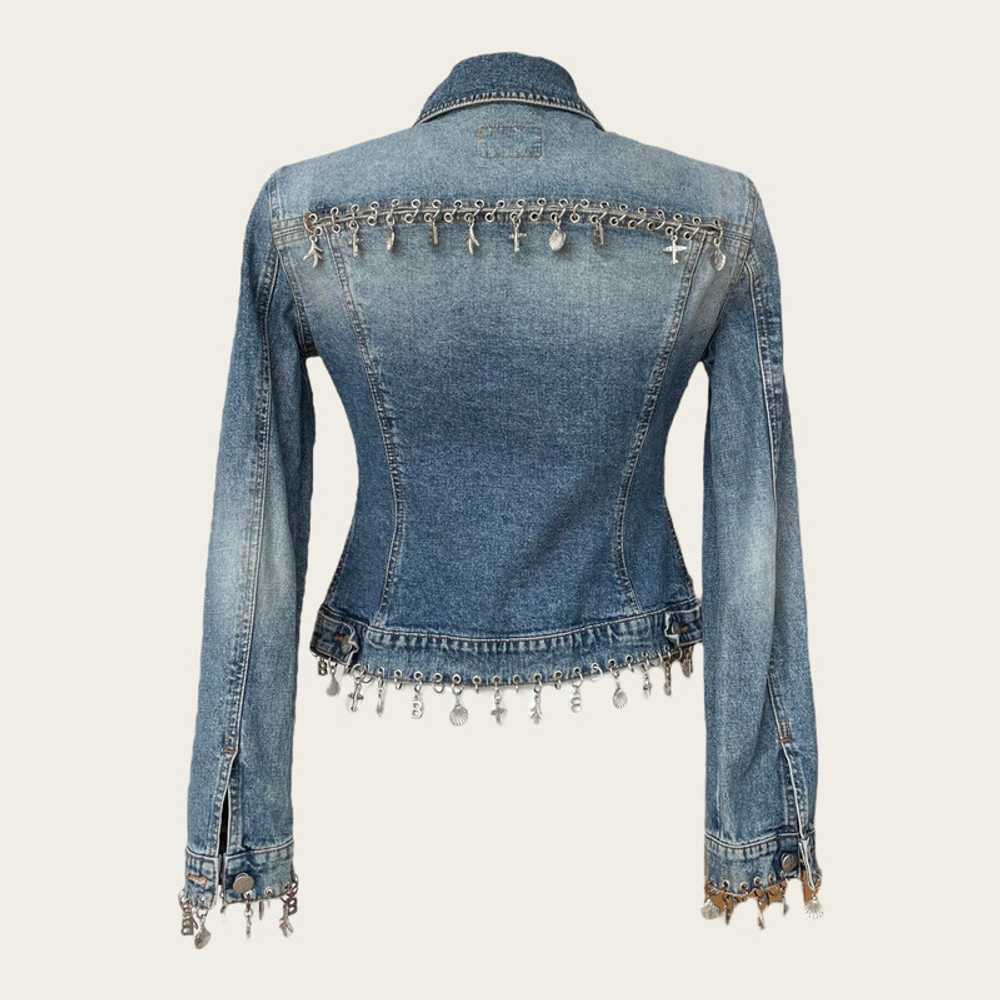Blumarine Jacket/Coat Jeans fabric in Blue - image 2