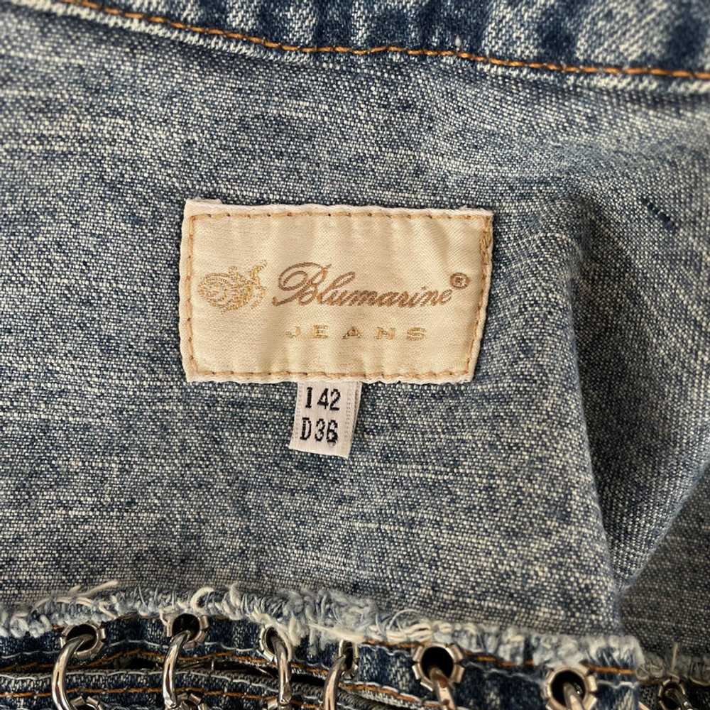 Blumarine Jacket/Coat Jeans fabric in Blue - image 4