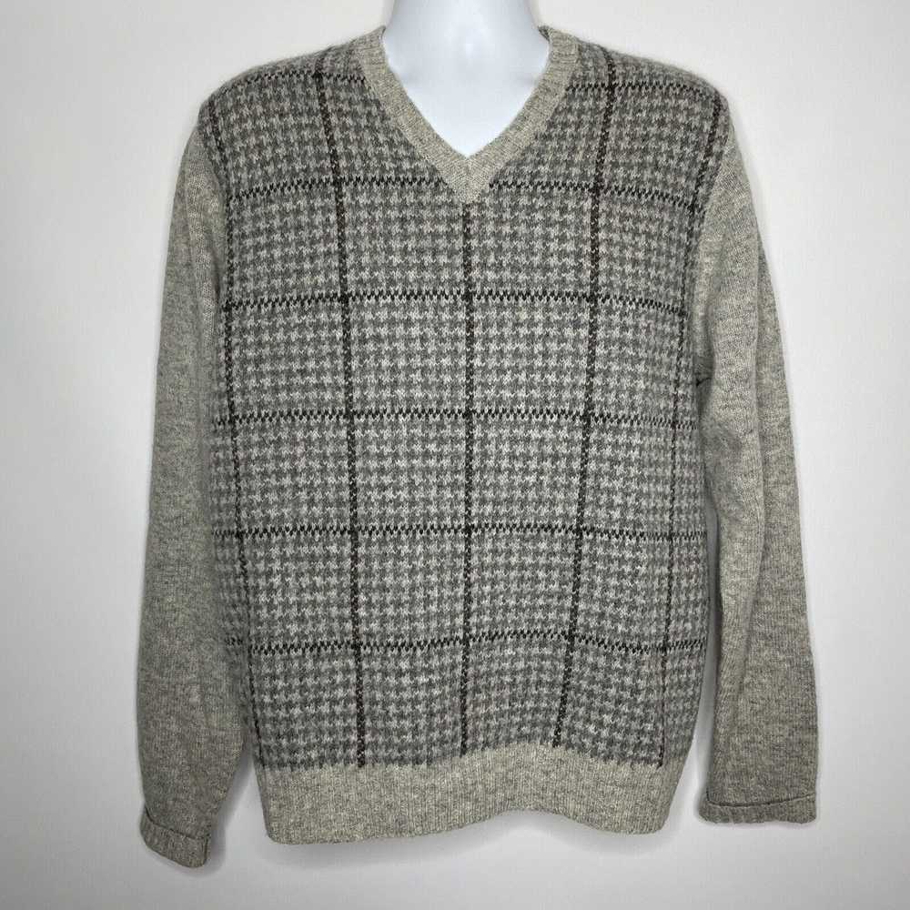 Brooks Brothers × Vintage 80s Gray Shetland Wool … - image 1