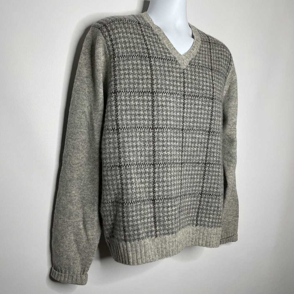 Brooks Brothers × Vintage 80s Gray Shetland Wool … - image 3