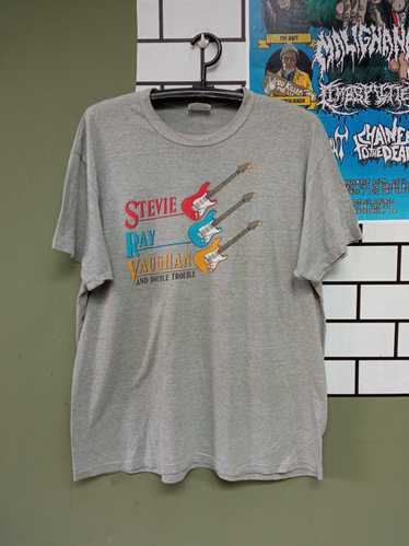 Rock T Shirt × Streetwear × Vintage Stevie Ray Vau