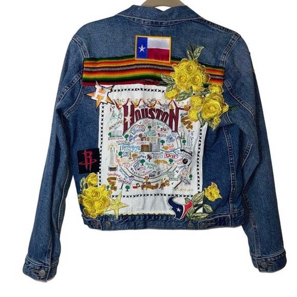Other Two Tequila Sisters Jacket Size Medium Blue… - image 2