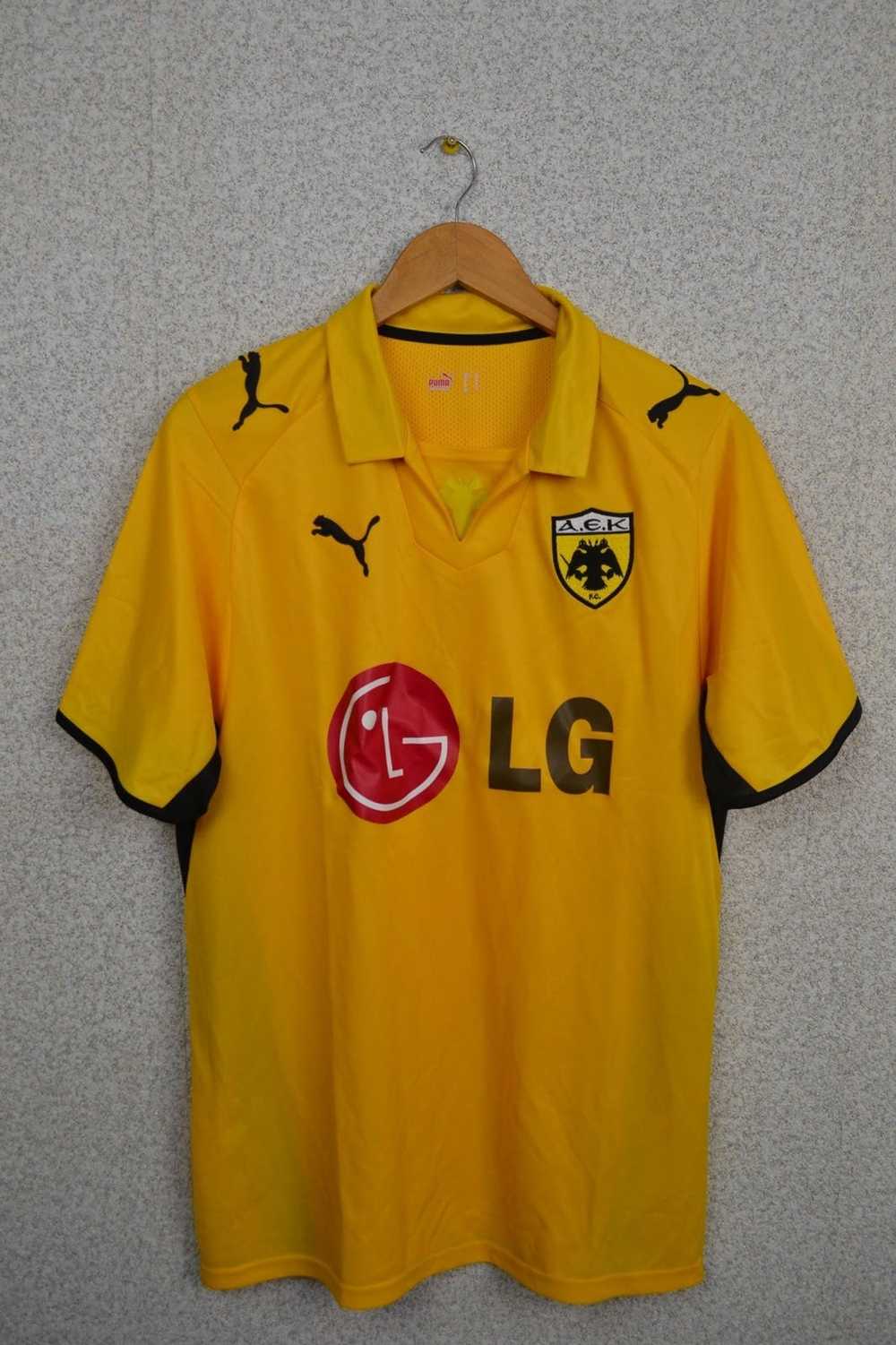 Puma × Soccer Jersey × Vintage Aek Athens soccer … - image 1