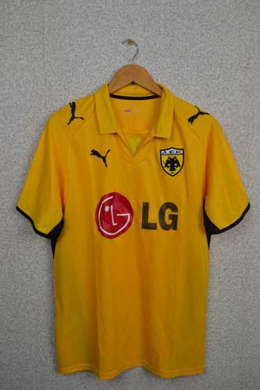 Puma × Soccer Jersey × Vintage Aek Athens soccer … - image 1