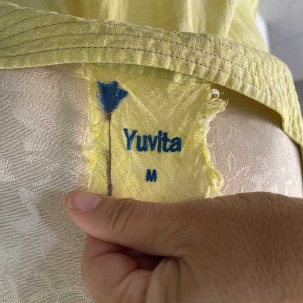 Other Yuvita Womens Maxi Dress Size Medium Yellow… - image 7