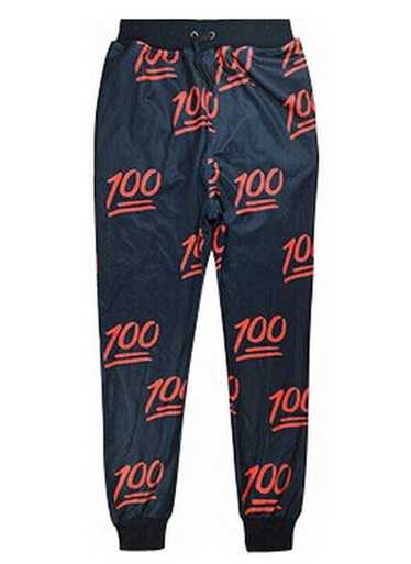 Vintage 100 emoji joggers - image 1