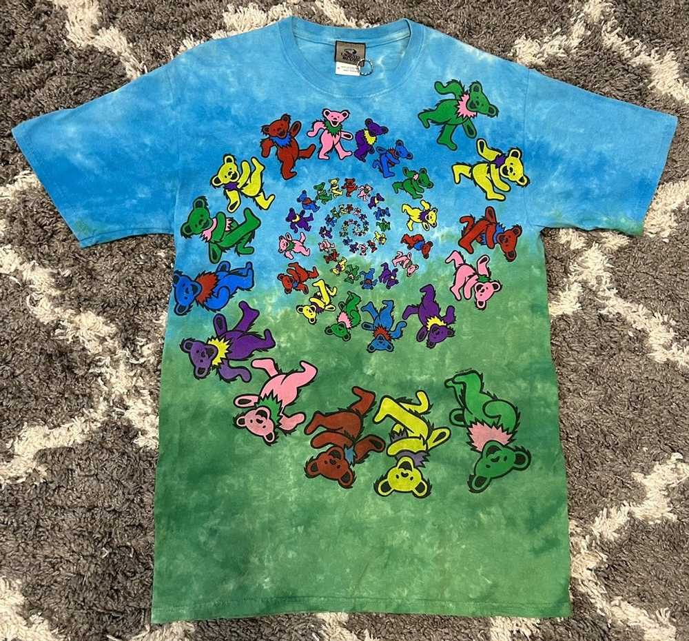 Vintage 1989 Grateful Dead Dancing Bears Spiral Shirt Size L 