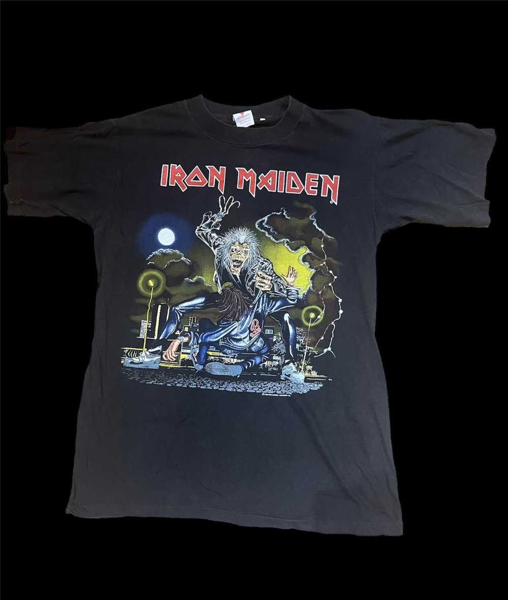 Active × Band Tees × Iron Maiden Iron Maiden 1991… - image 1