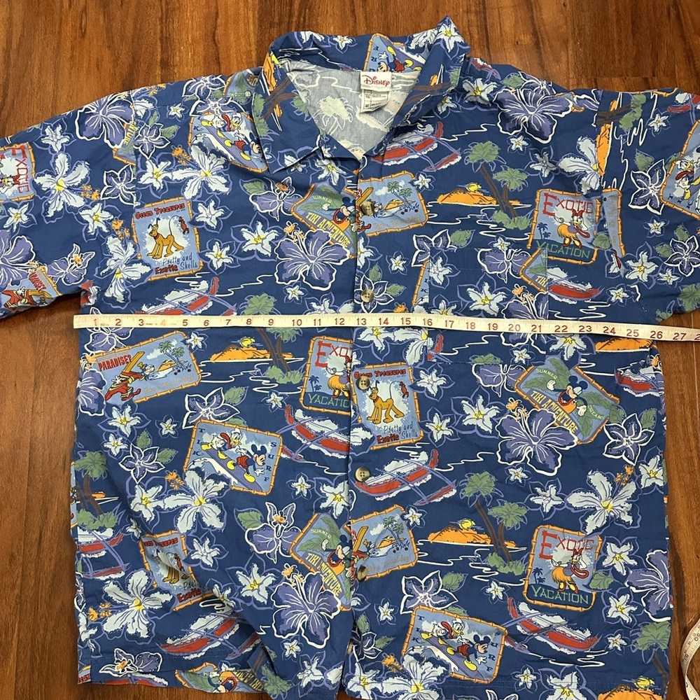 Disney Disneyland Vintage Tiki Surf Button Up Shi… - image 5