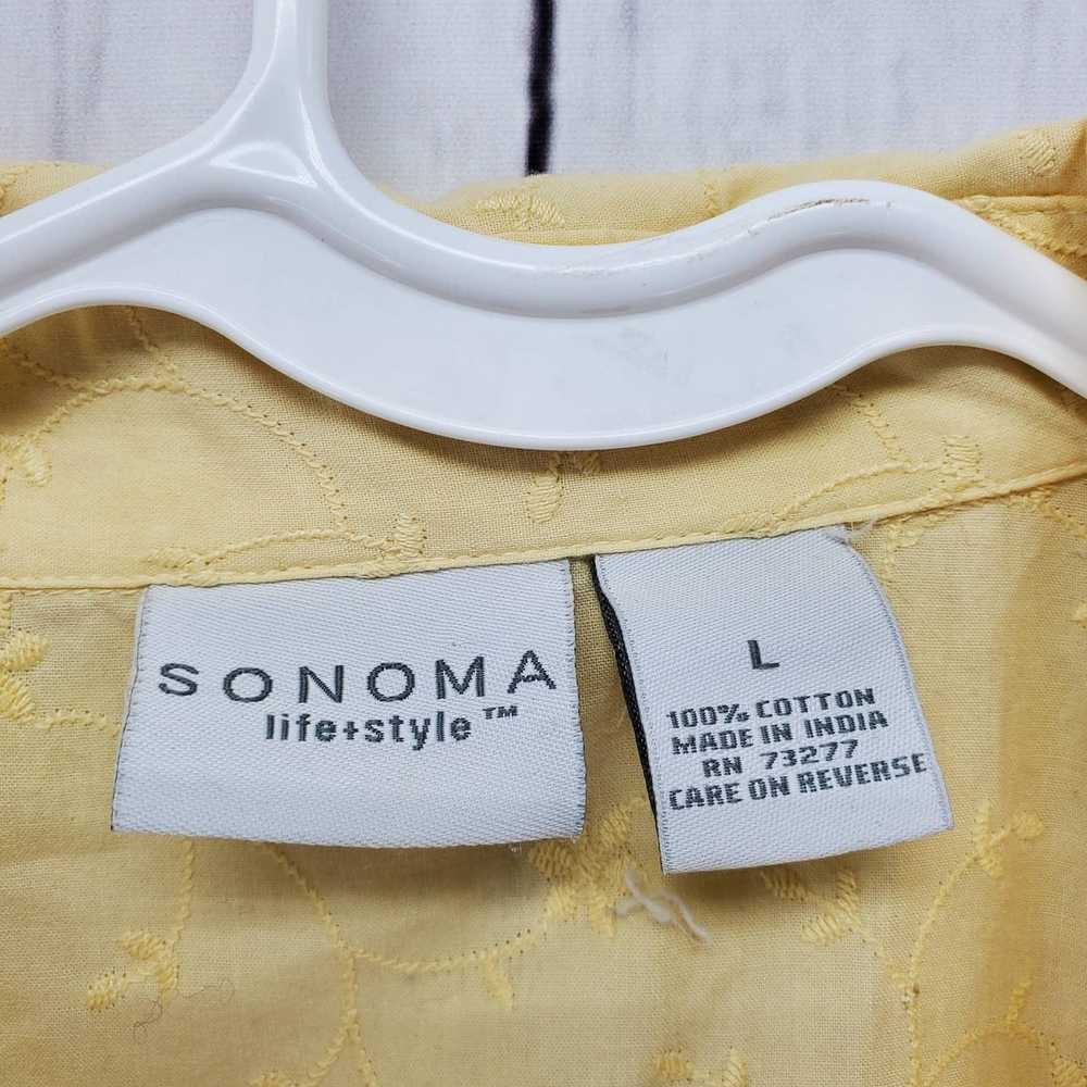 Sonoma Sonoma Embroider Button Up Collar Front Ti… - image 3