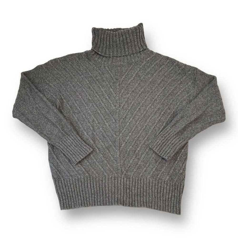 Splendid Mills Splendid Gray Turtleneck Sweater S… - image 1
