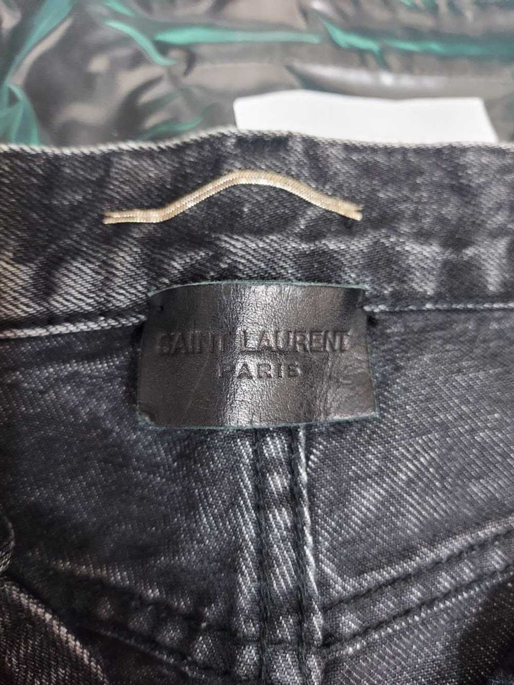 Saint Laurent Paris Embroidery Logo D14 Jeans - image 3