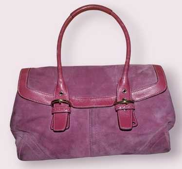 バッグ COACH Handbag Suede Soho Tanrokku pink NWT Coach True Pink Suede Soho Flap Bag | eBay