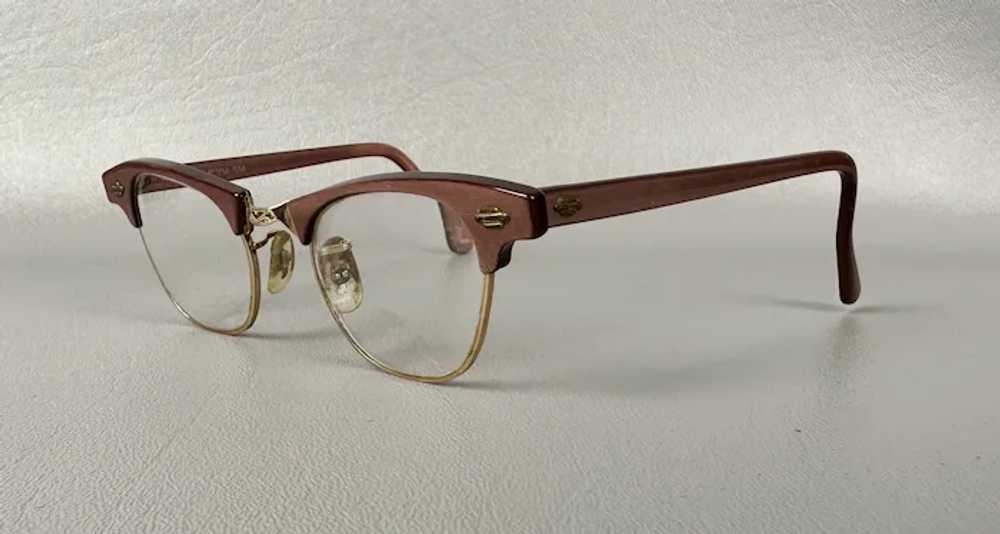 50s Bronze and Gold Browline Artcraft Eyeglasses,… - image 6