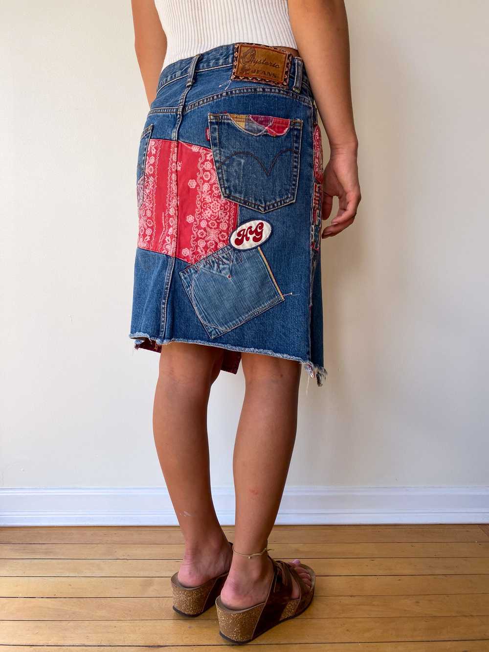 Hysteric Glamour Patchwork Denim Skirt—[30] - image 4