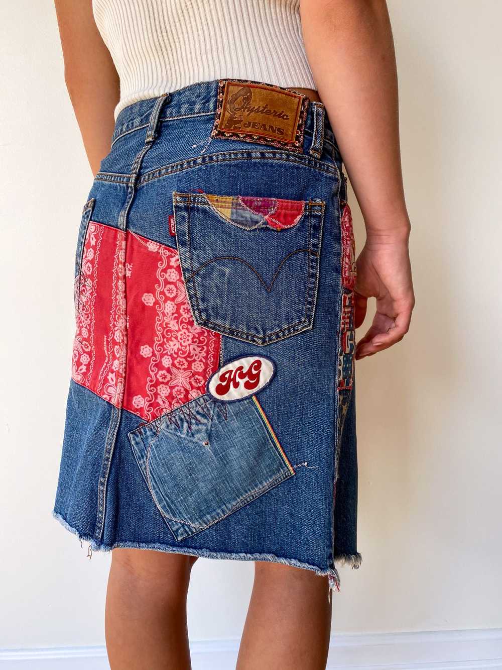Hysteric Glamour Patchwork Denim Skirt—[30] - image 5
