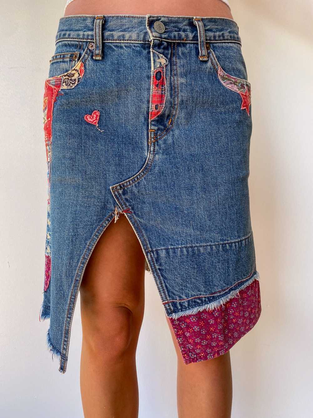 Hysteric Glamour Patchwork Denim Skirt—[30] - image 6