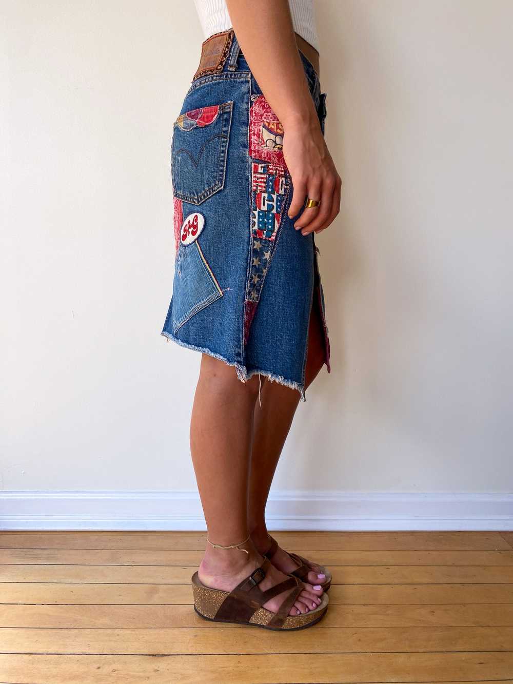 Hysteric Glamour Patchwork Denim Skirt—[30] - image 9
