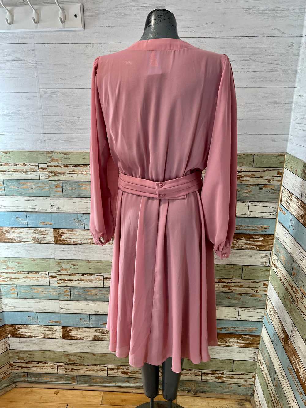 80’s Pink Long Sleeve Dress By Ursula Of Switzerl… - image 7