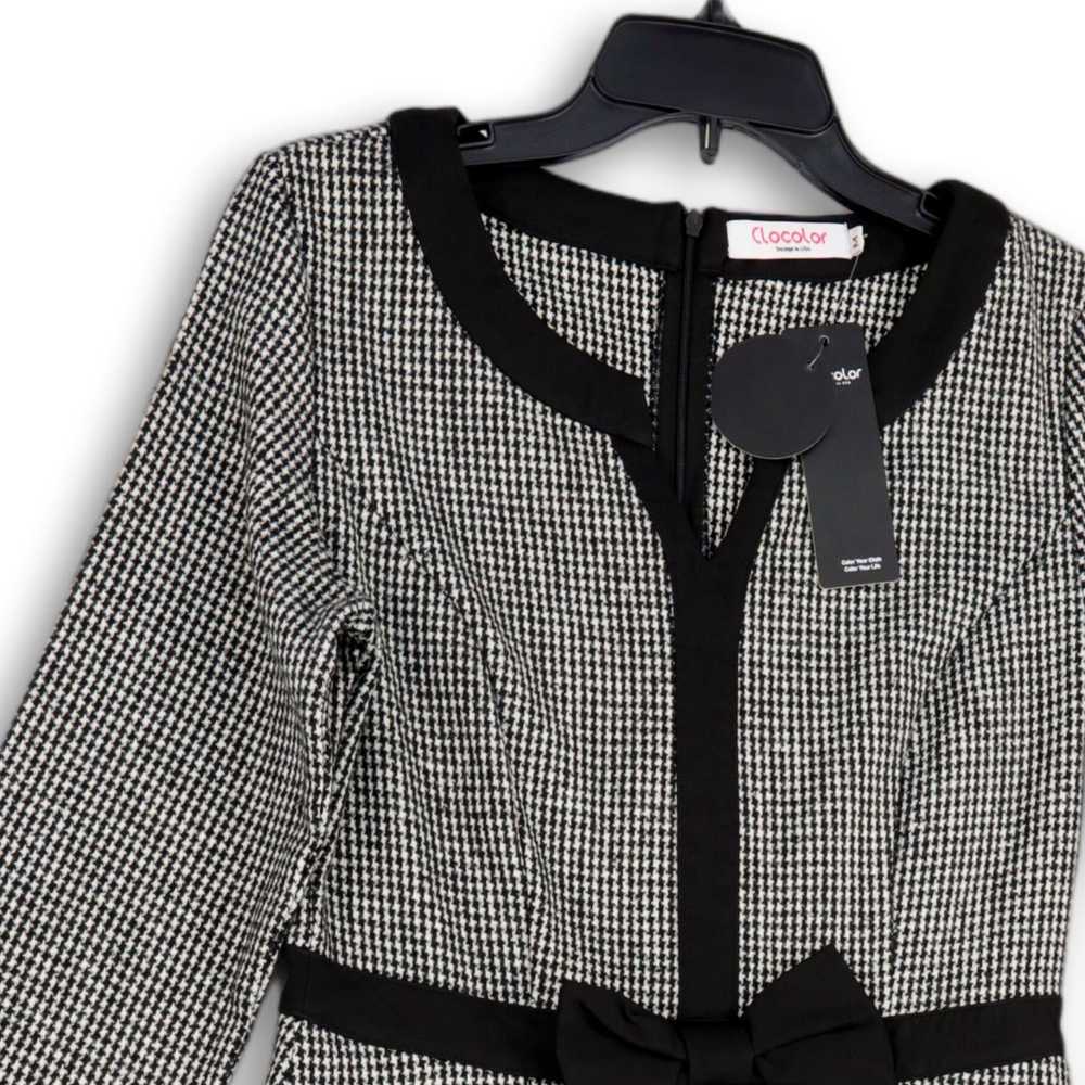 Clocolor Design NWT Womens Black White Herringbon… - image 3