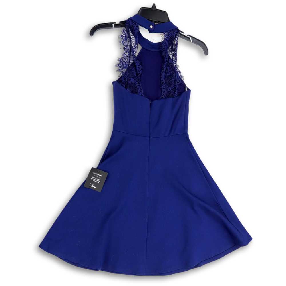 Lulus NWT Womens Blue Sleeveless Lace Cocktail Sh… - image 2