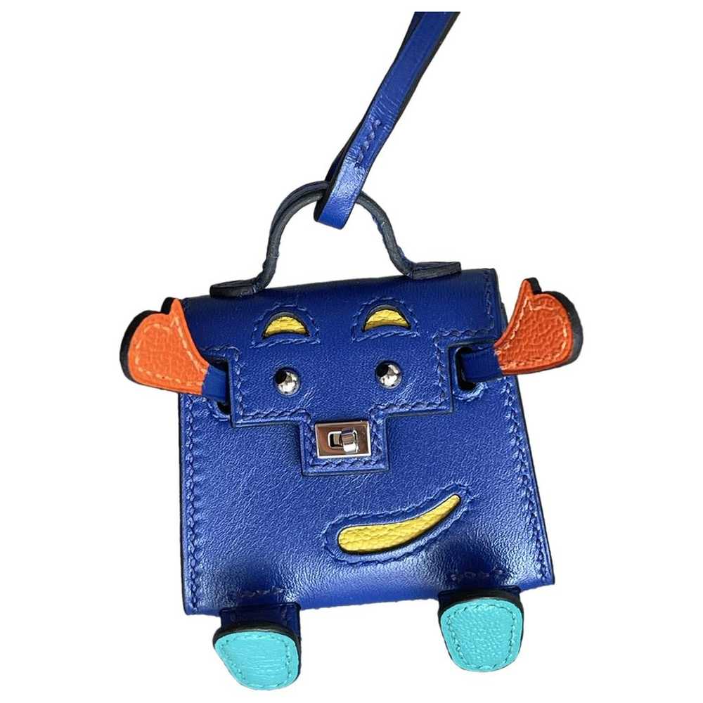 Hermès Kelly twilly charm leather bag charm - image 1