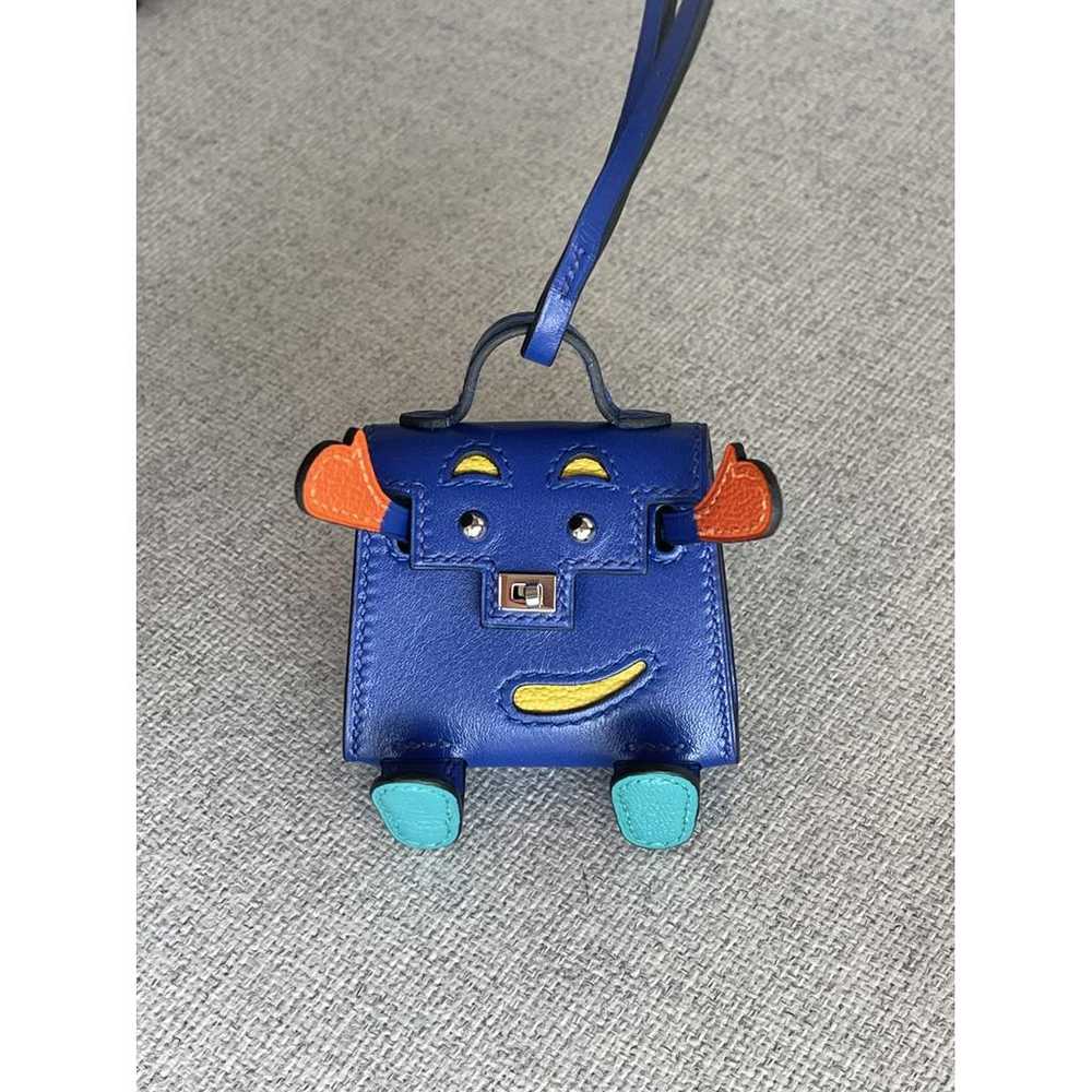 Hermès Kelly twilly charm leather bag charm - image 2