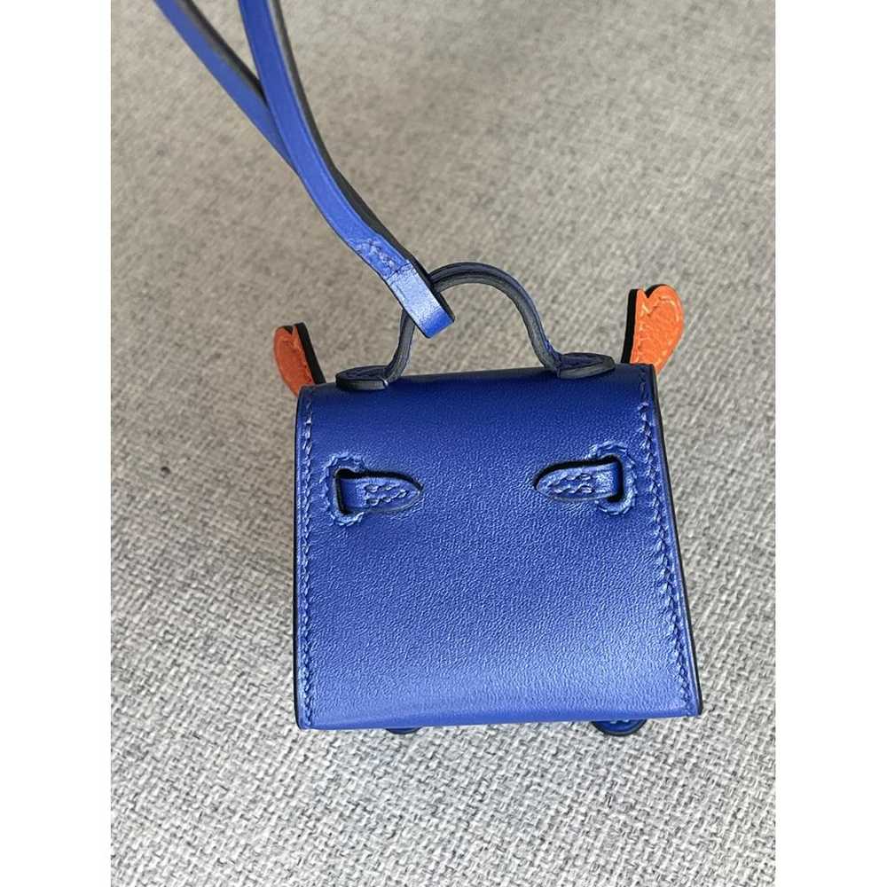 Hermès Kelly twilly charm leather bag charm - image 3