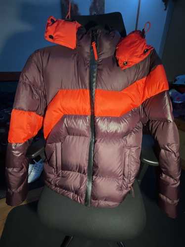 Coach Coach Colorblock Hooded Down Puffer Jacket