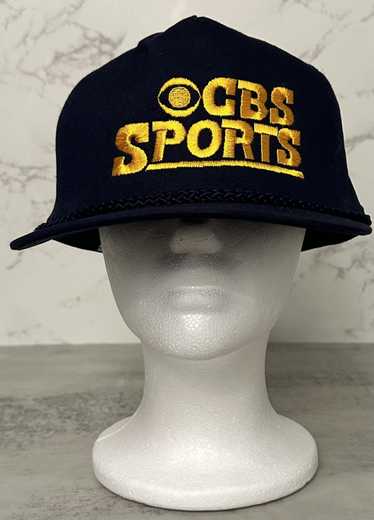 Vintage Vintage CBS Sports SnapBack Hat Blue Retro