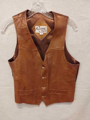 Remy Vintage Remy Buttery Genuine Leather Vest
