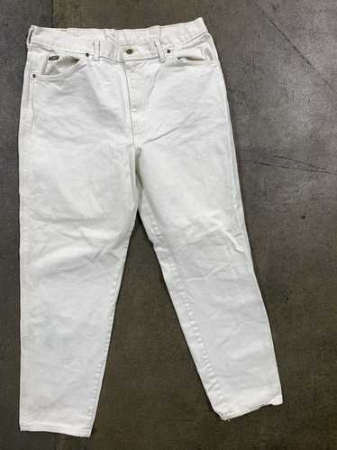 Distressed Denim × Streetwear Vintage HIS Jeans Wh