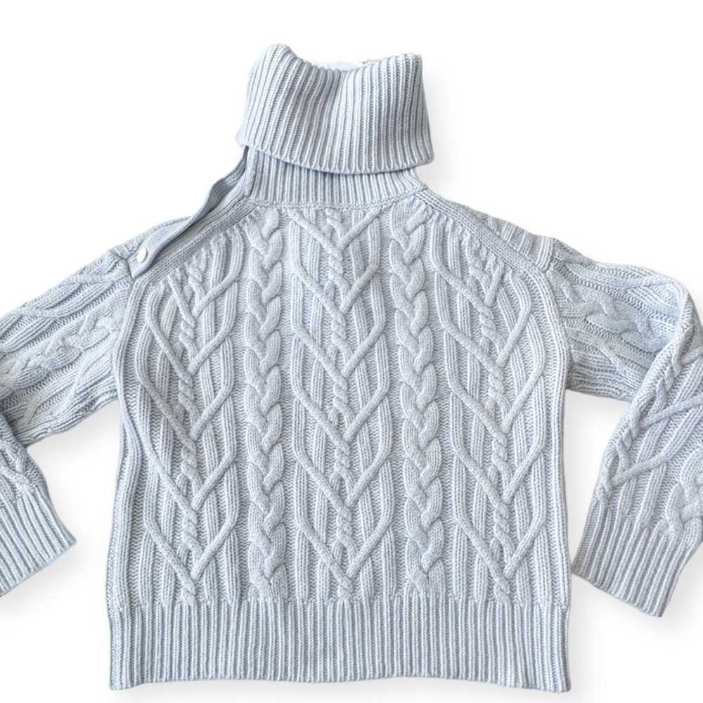 Nili Lotan Nili Lotan Cowl Neck Sweater, Cable Kn… - image 10
