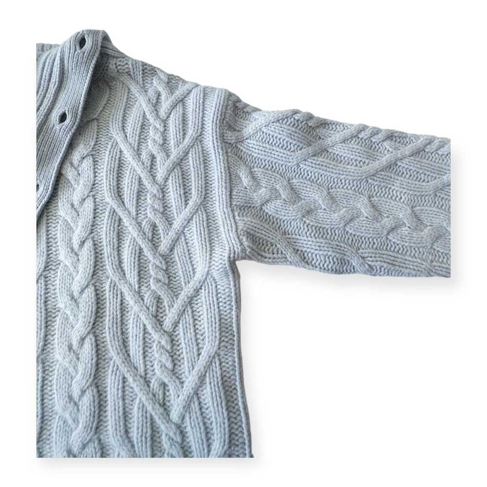 Nili Lotan Nili Lotan Cowl Neck Sweater, Cable Kn… - image 11