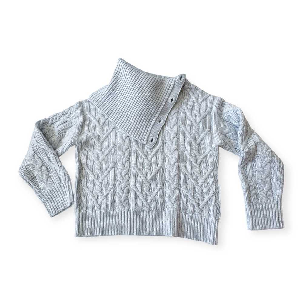 Nili Lotan Nili Lotan Cowl Neck Sweater, Cable Kn… - image 3