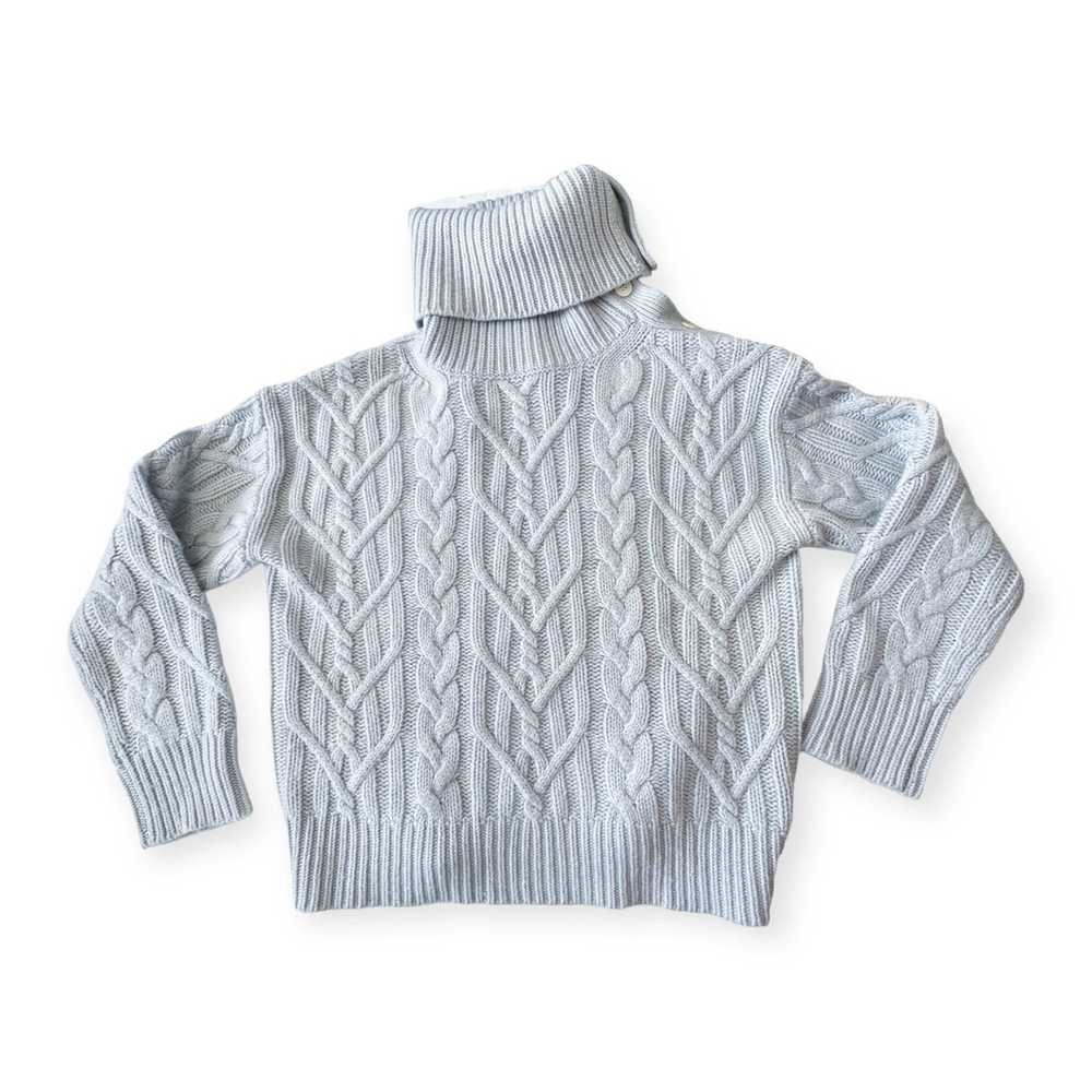 Nili Lotan Nili Lotan Cowl Neck Sweater, Cable Kn… - image 4