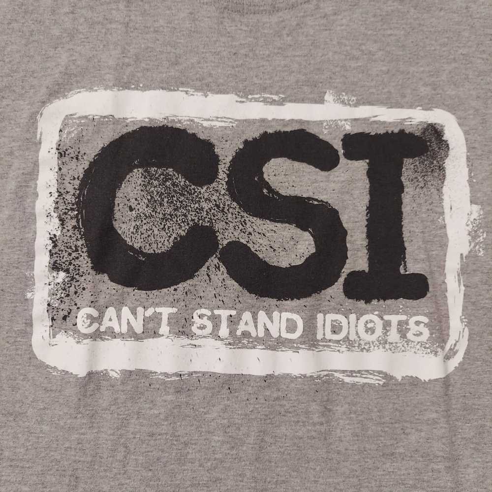 Ink CSI Shirt Mens XL Can't Stand Idiots SS Ink I… - image 1