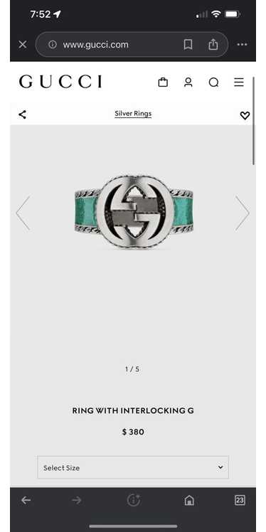 Gucci Gucci Ring With Interlocking G