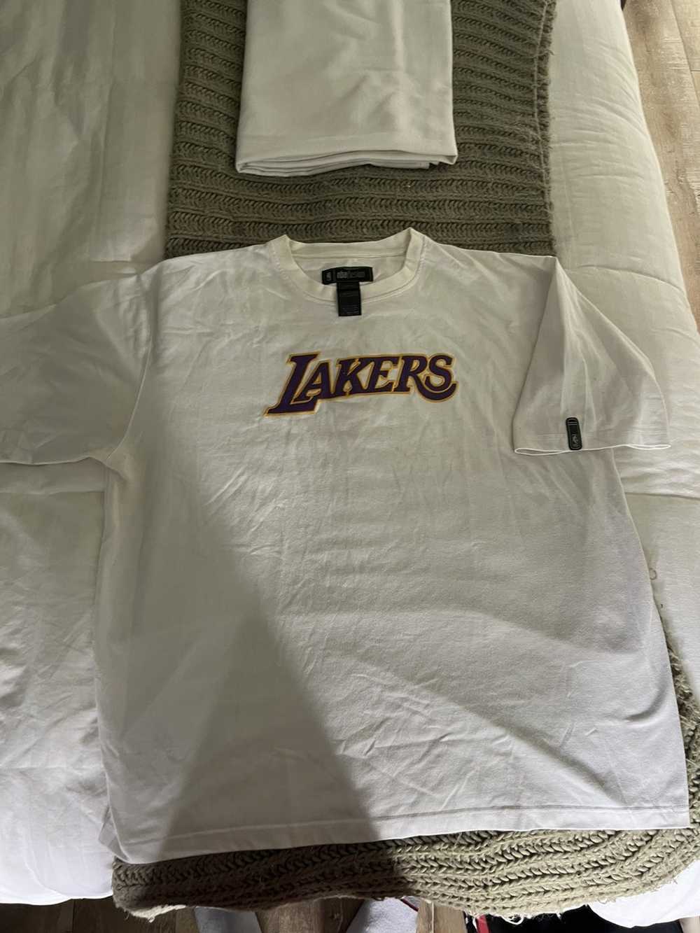 Mitchell & Ness Lakers 1960 Jersey Script White Tee XL