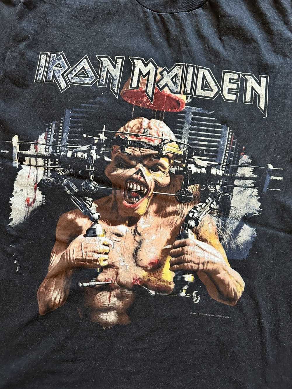 Band Tees × Rock T Shirt × Vintage Iron maiden 19… - image 2