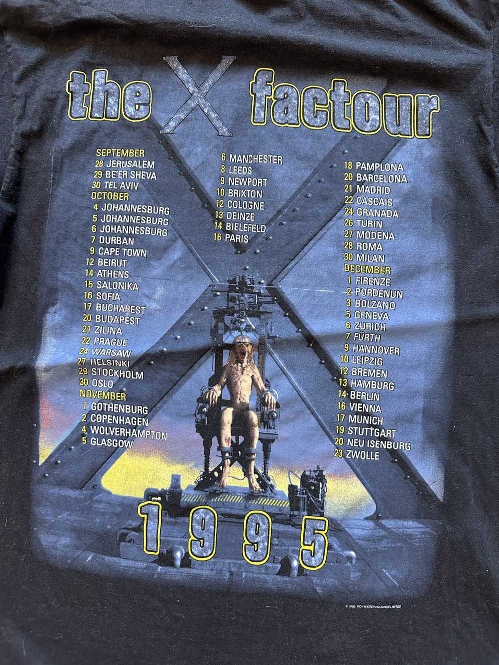 Band Tees × Rock T Shirt × Vintage Iron maiden 19… - image 6